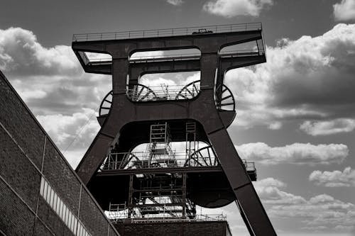 Factory in Black and White