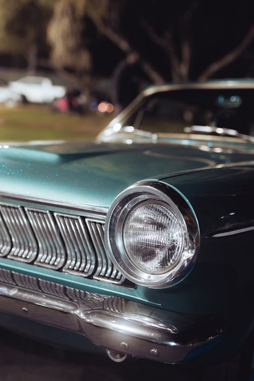 Headlight of Classic Car