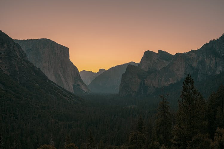 Yosemite National Park At Dawn