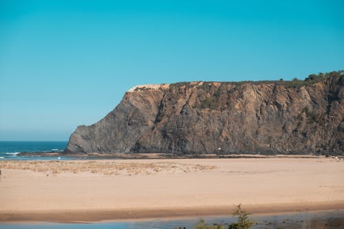 Beach and Cliff on Sea Shore