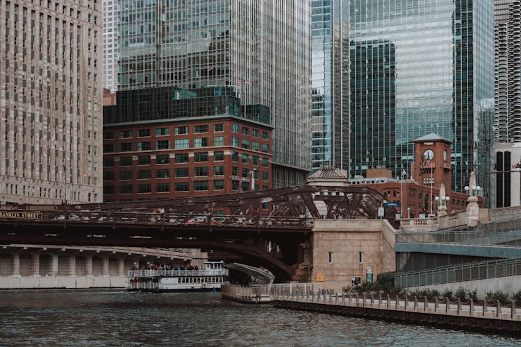 Vintage Bridge In Chicago