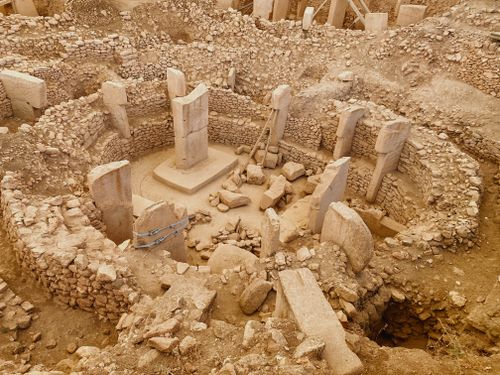 Free Explore the ancient archaeological site of Göbekli Tepe in Şanlıurfa, Türkiye. Stock Photo