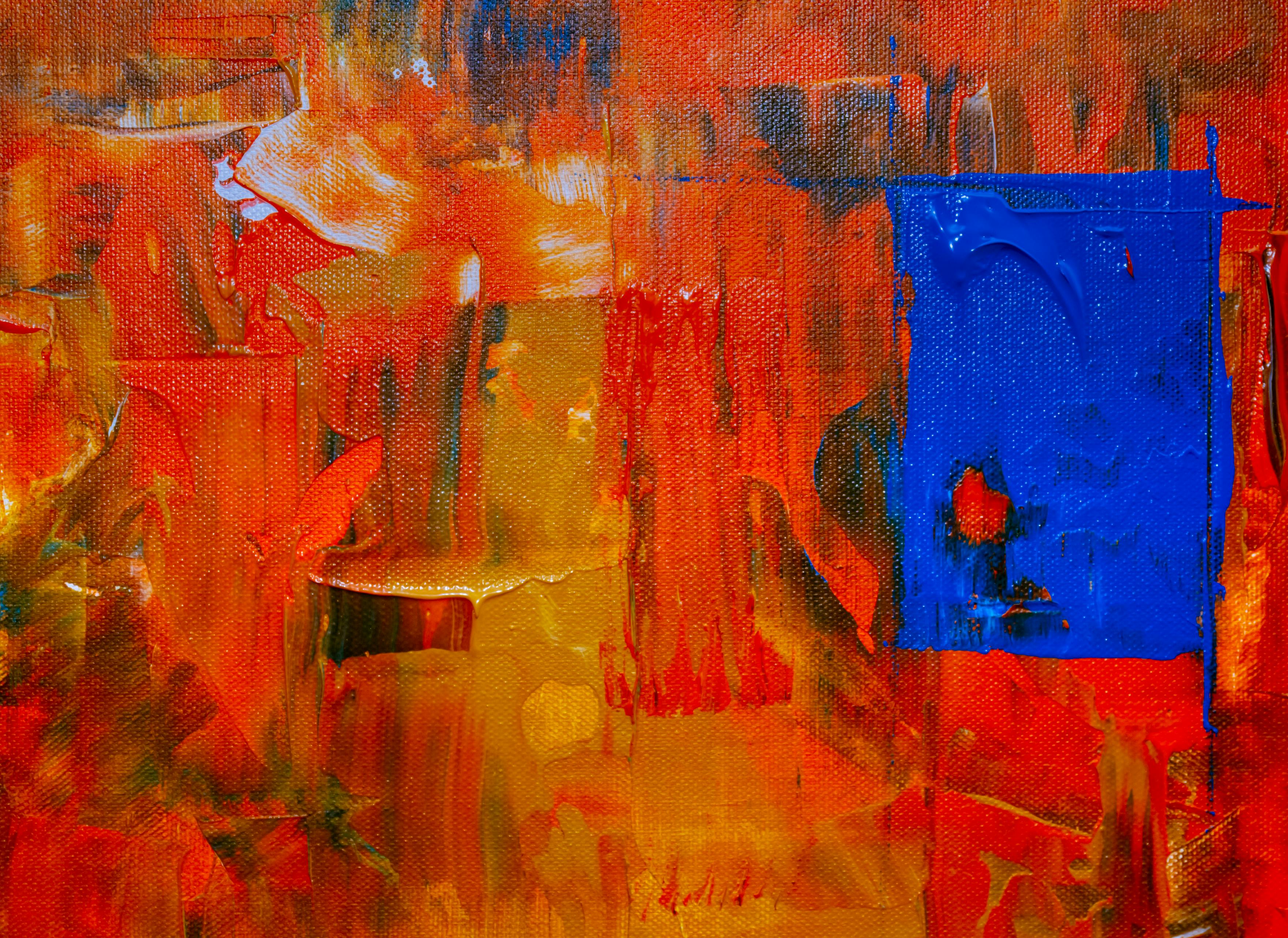 赤と青の抽象絵画 · 無料の写真素材