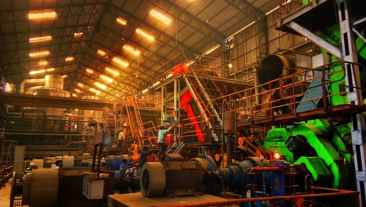 Industrial factory in India.