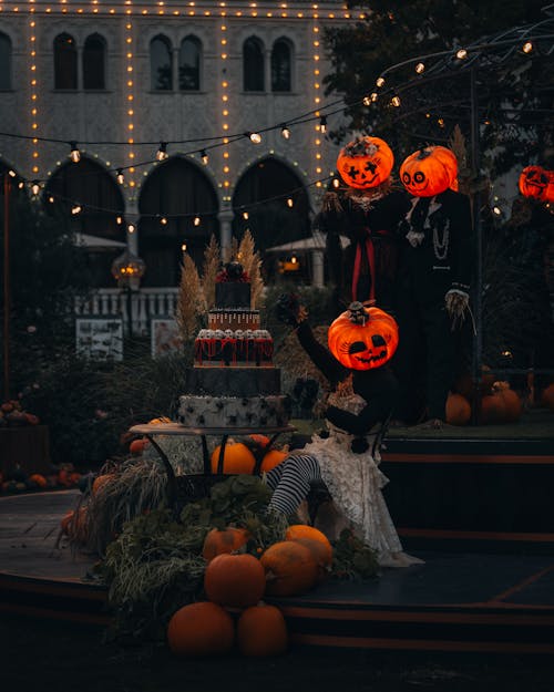 People in Halloween Costumes