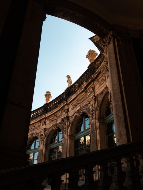 Free Beautiful view of Renaissance architectural details in a Toulouse building. Stock Photo