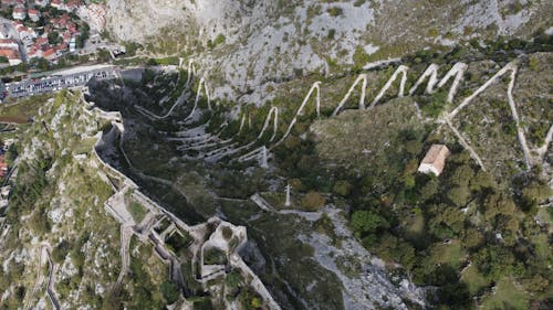 Kostenloses Stock Foto zu berge, drohne erschossen, festung von saint john