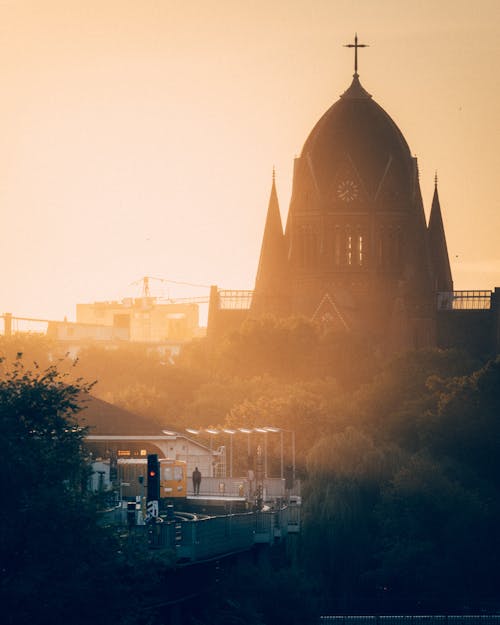 Sunset Sunbeams over Berlin Cathedral