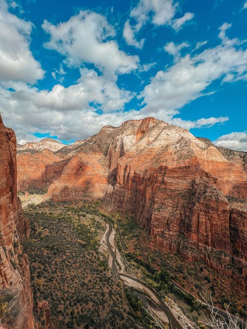 Rocky Mountain in a Valley 