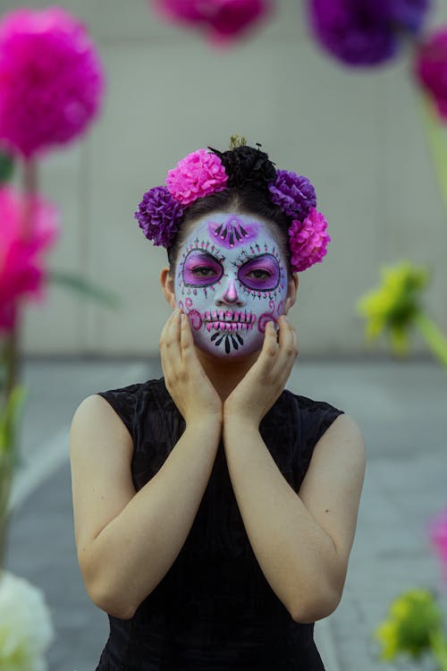 Portrait of Woman with Painted Face