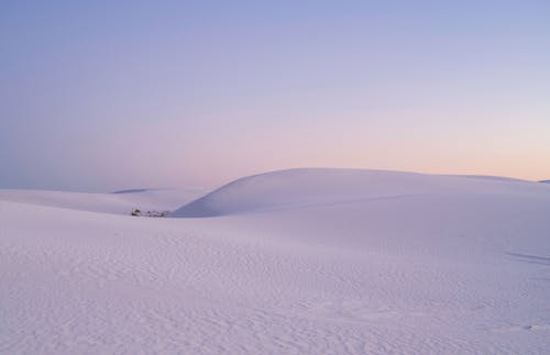 Free White Sand Desert at Dawn Stock Photo