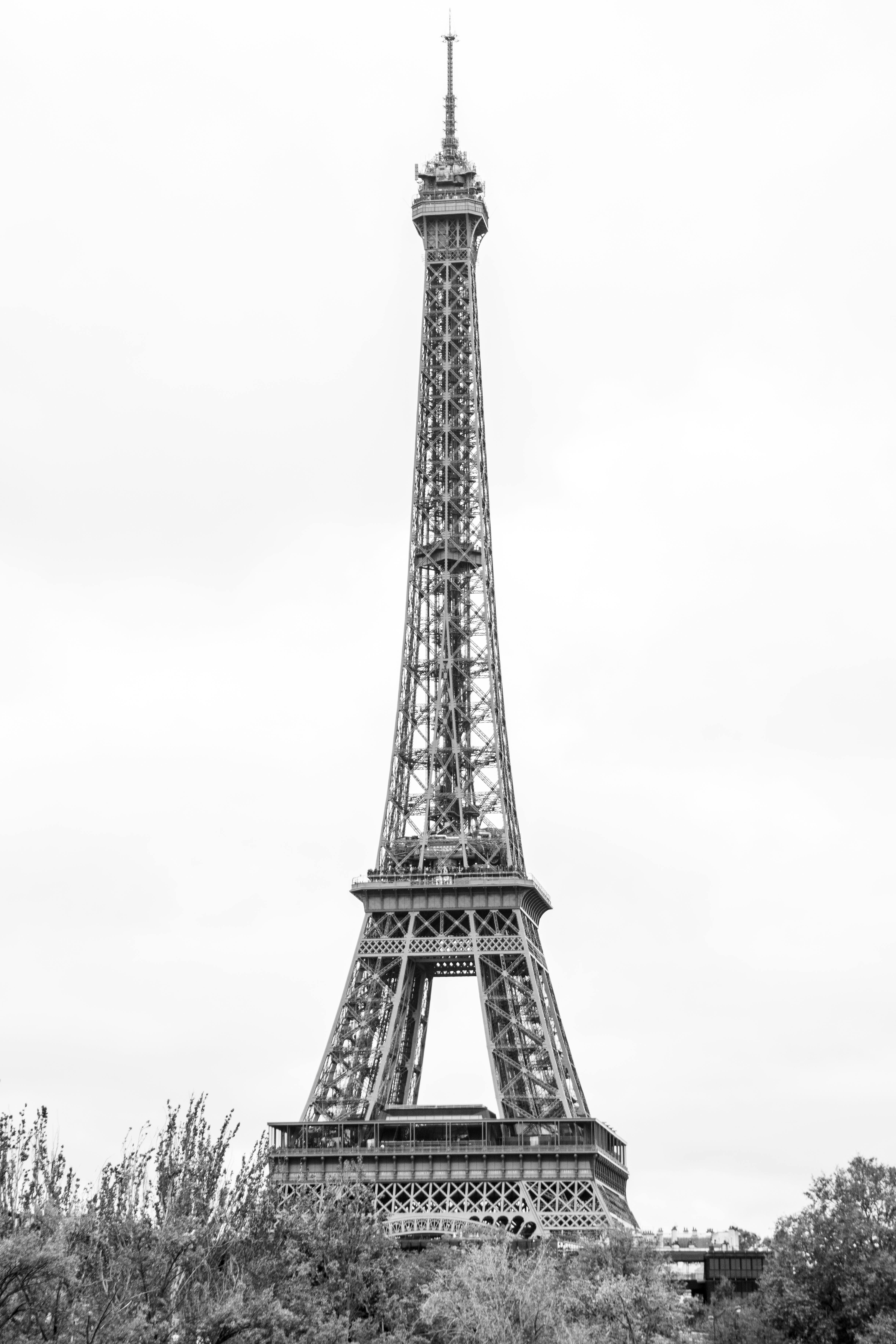 Eiffel Tower In Black And White Free Stock Photo Free Photo Of Eiffel Tower In Black And White