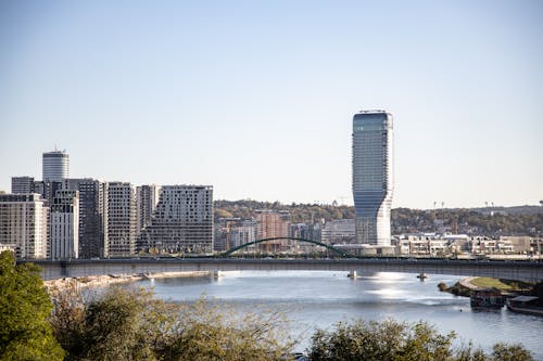 Danube River and Belgrade Tower behind