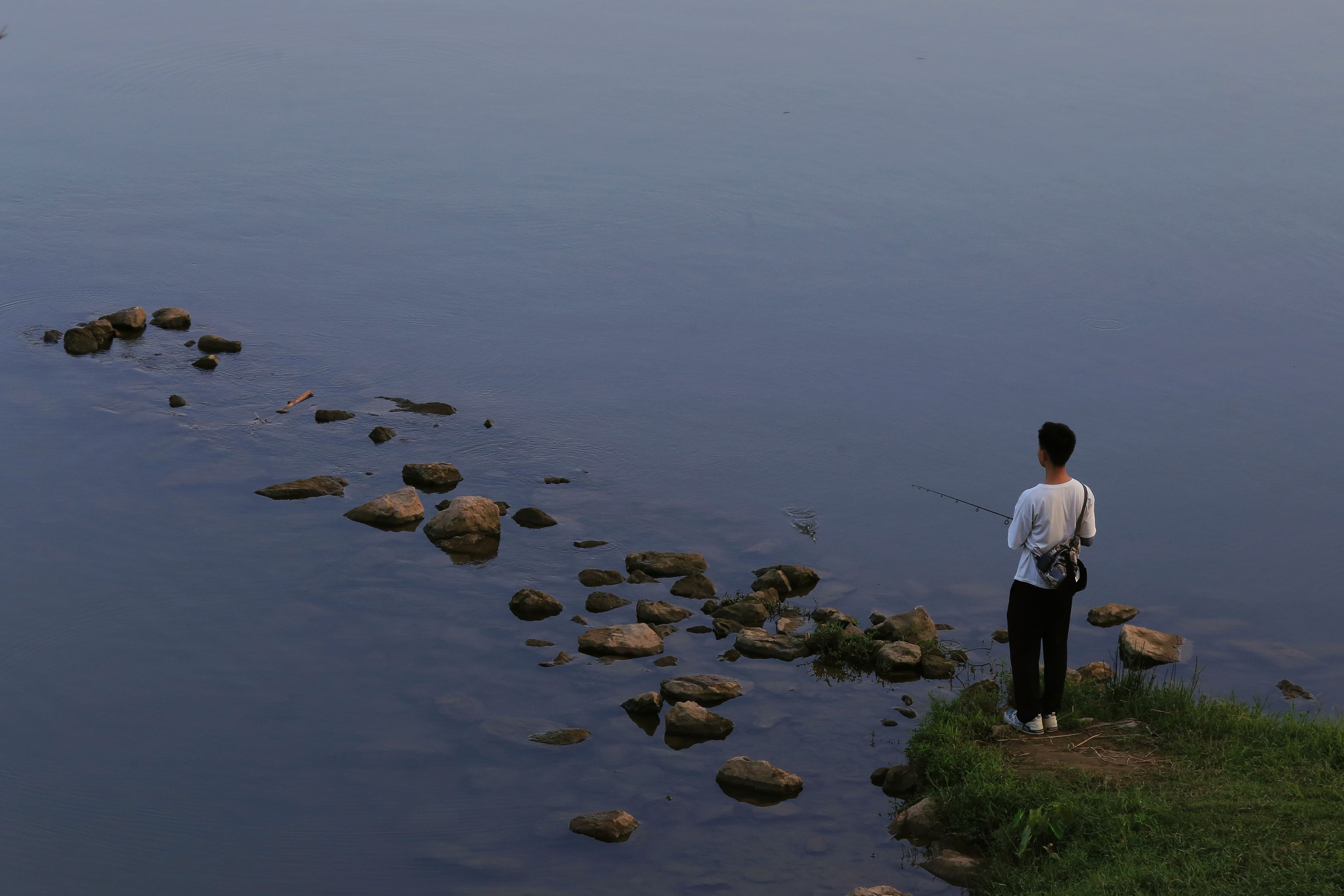 lake fishing shore