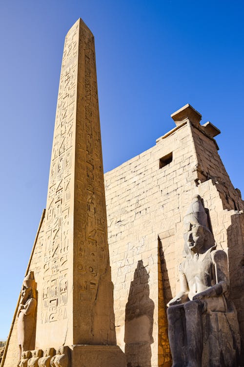Obelisk by Luxor Temple in Egypt