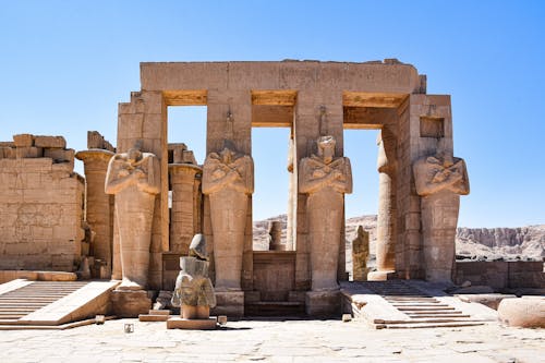 Free Ramesseum in Egypt Stock Photo