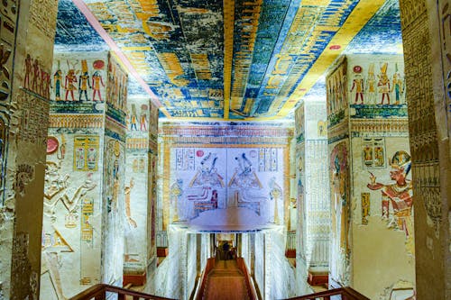 Hallway in Valley of Kings in Egypt