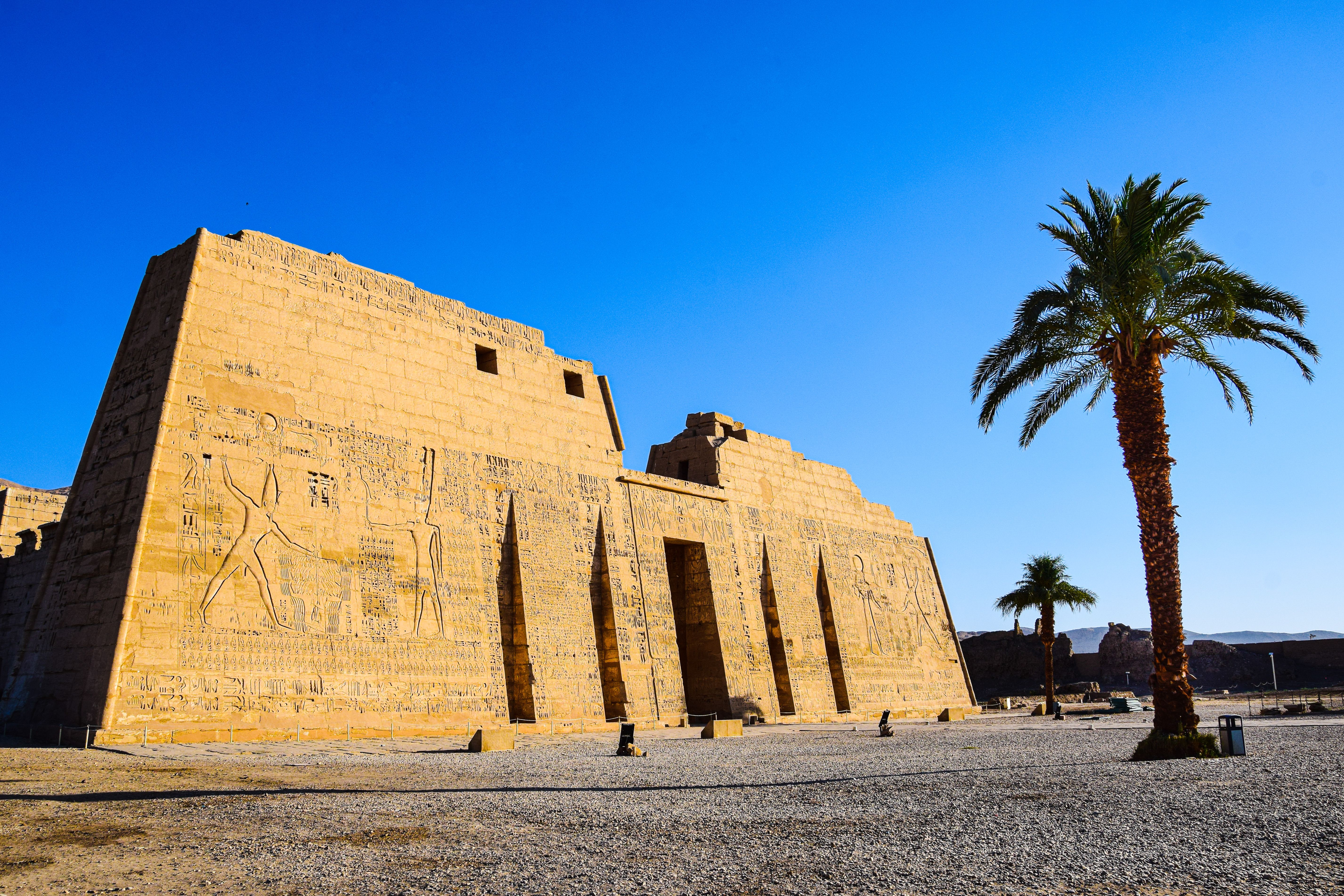 Templo histórico em Luxor, Egito