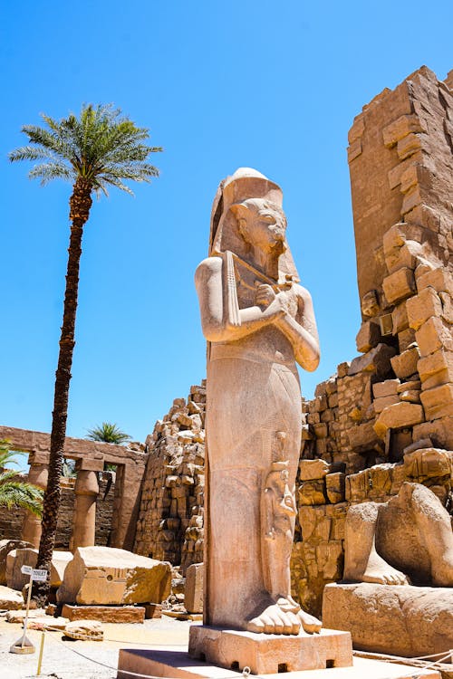 Free Monument in Luxor, Egypt Stock Photo