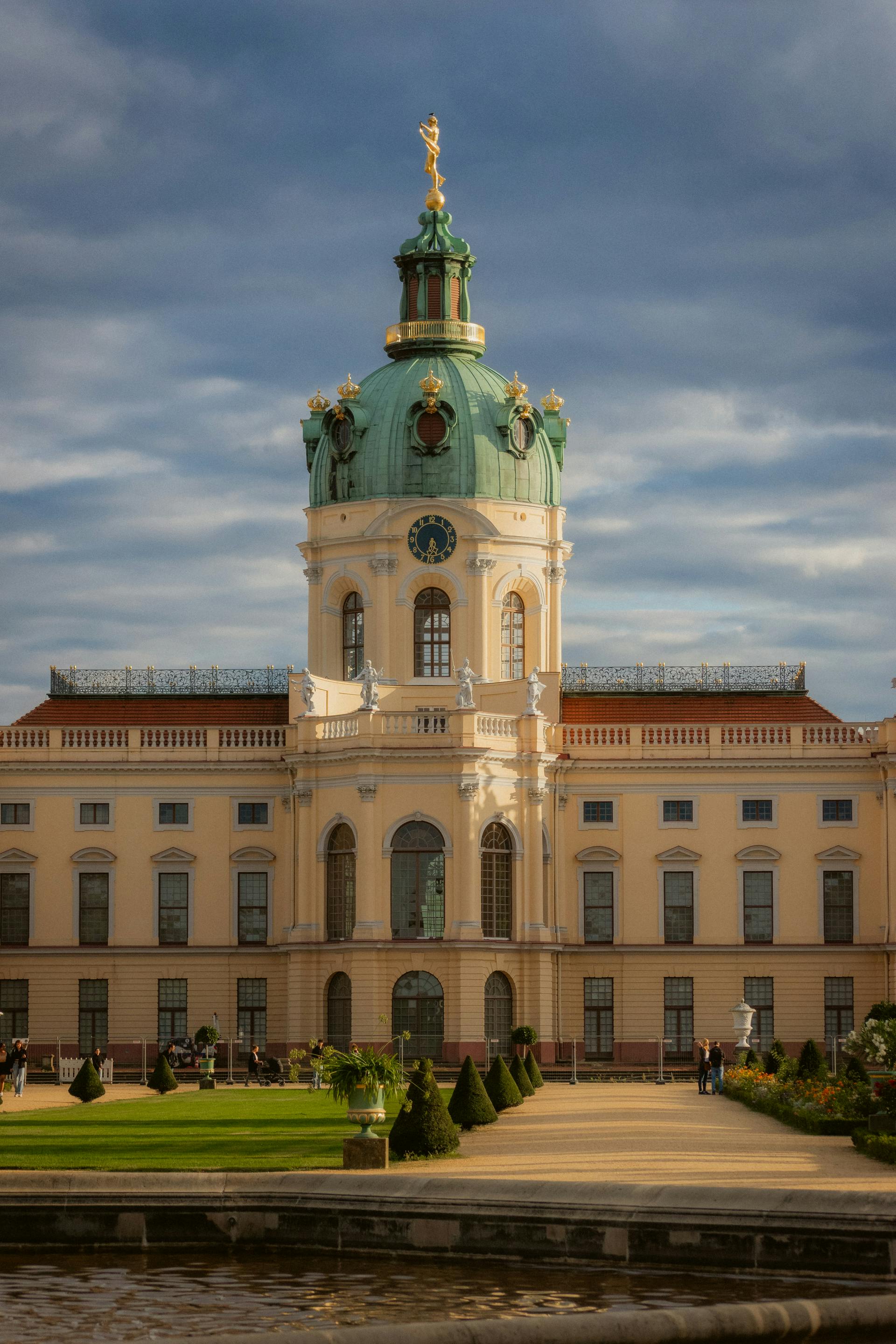 facade of the charlottenburg palace berlin germany