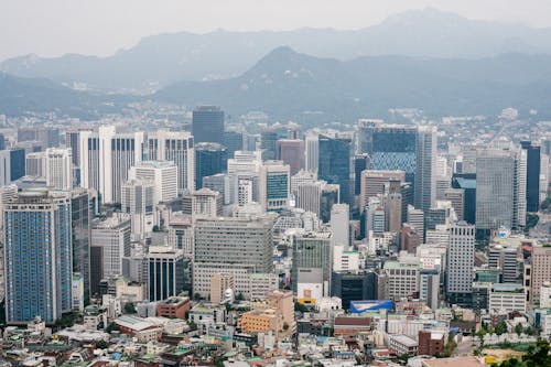 Darmowe zdjęcie z galerii z drapacze chmur, korea południowa, miasta