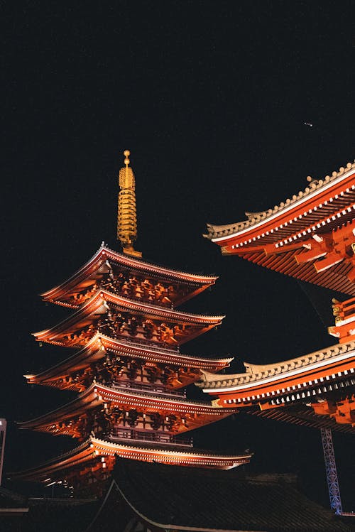 Darmowe zdjęcie z galerii z architektura japońska, ciemny, japonia