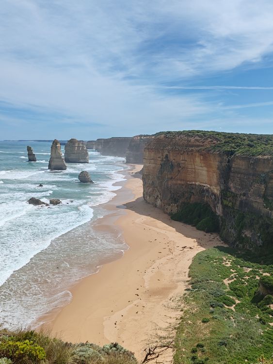 Apostles Rocks The Twelve Apostles Rocks and Cliffs at an Ocean Shore in Australia ...