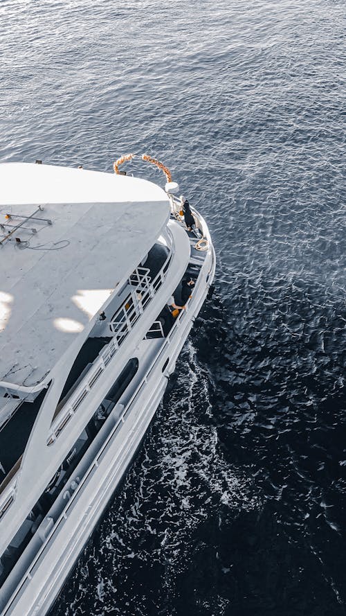 Drone Shot of Sailing Vessel