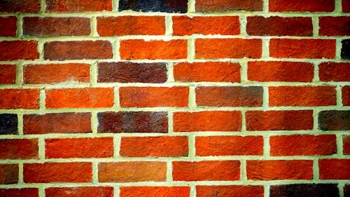 Landschapsfotografie Van Orange Brick Wall
