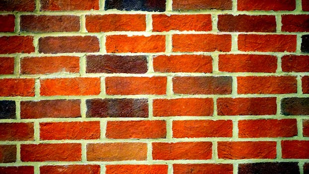 Landscape Photography of Orange Brick Wall