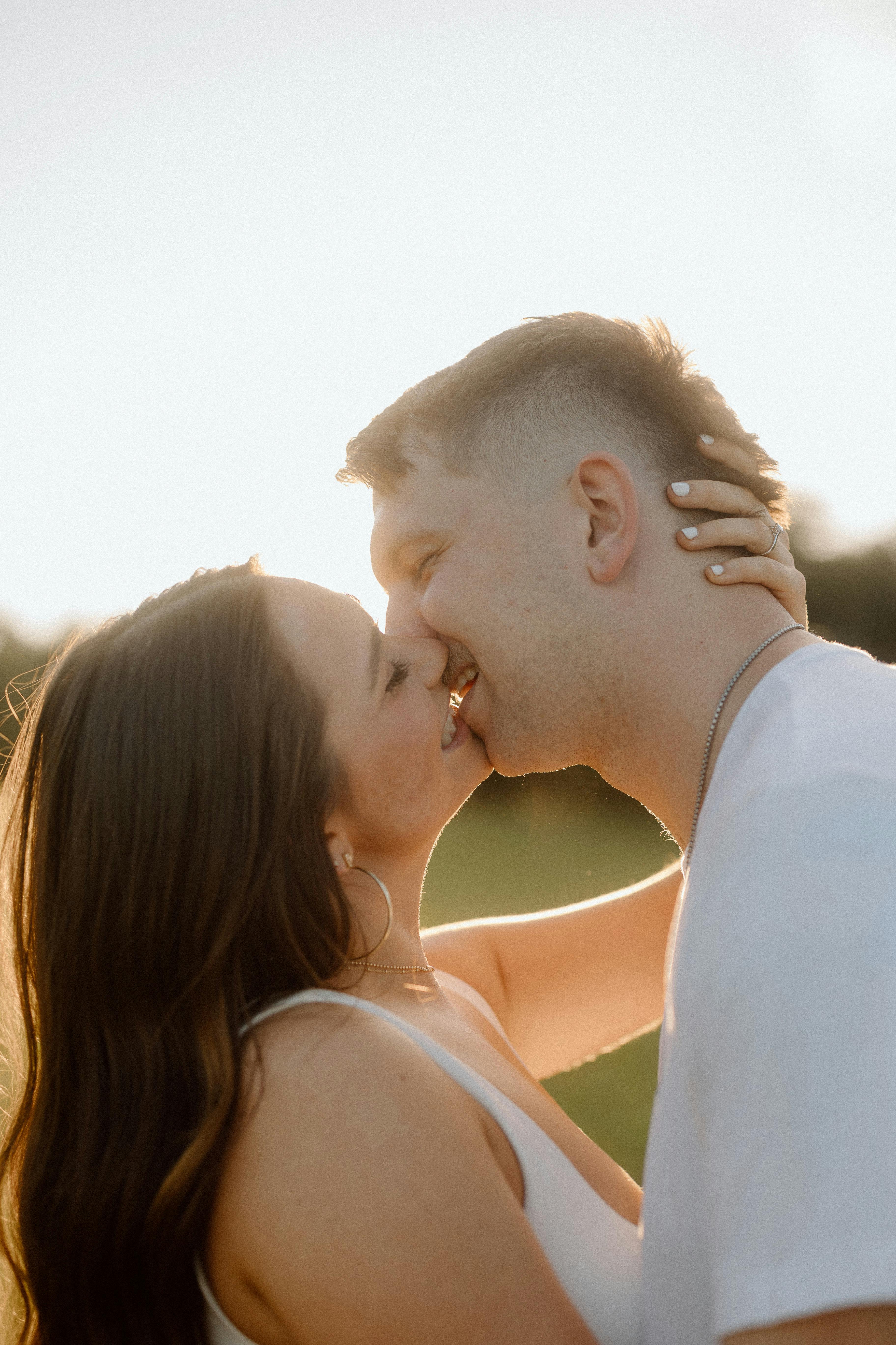 Portrait of Couple Kissing · Free Stock Photo