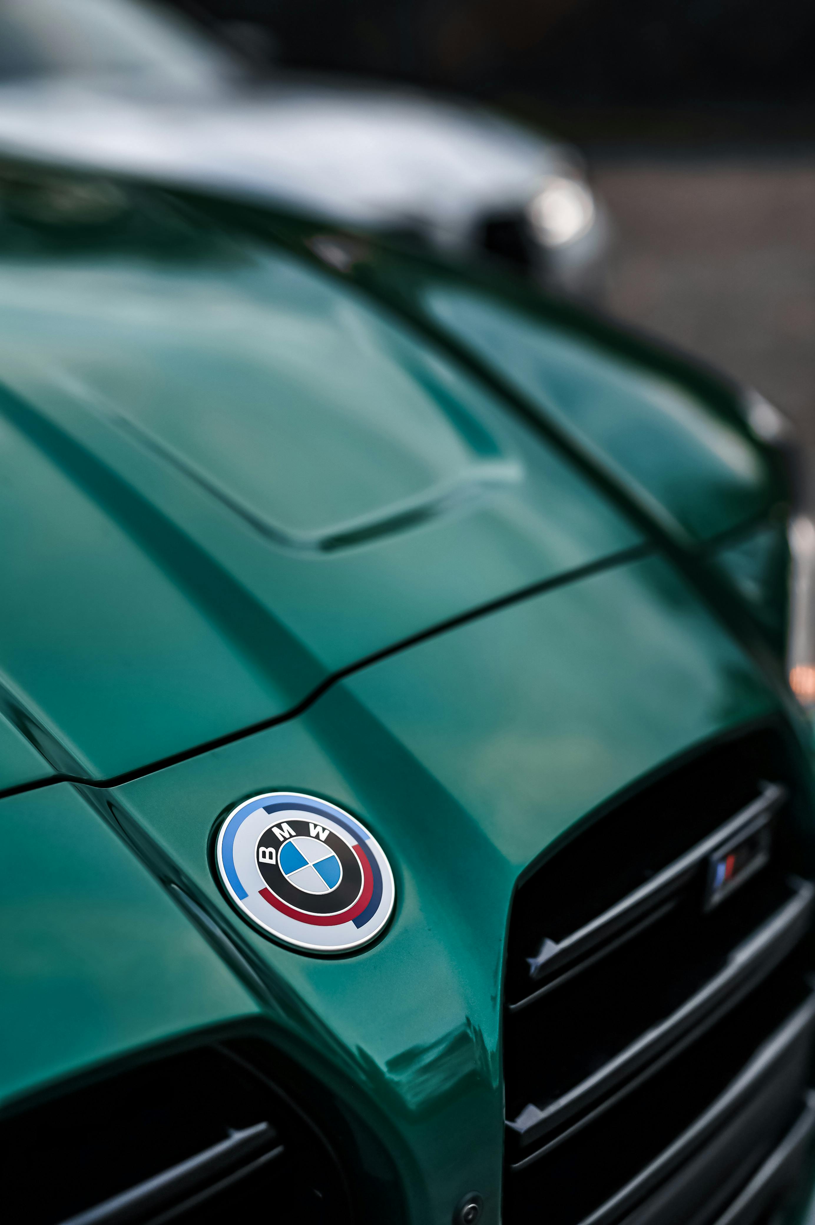 BMW Logo on the Hood of a Car · Free Stock Photo