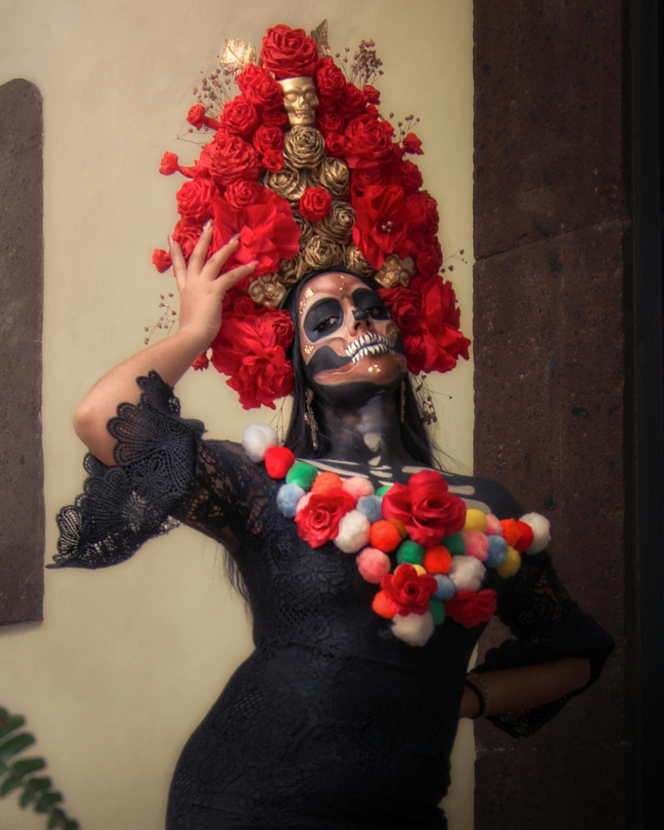 Portrait of Woman Wearing Traditional Mexican Costume · Free Stock Photo