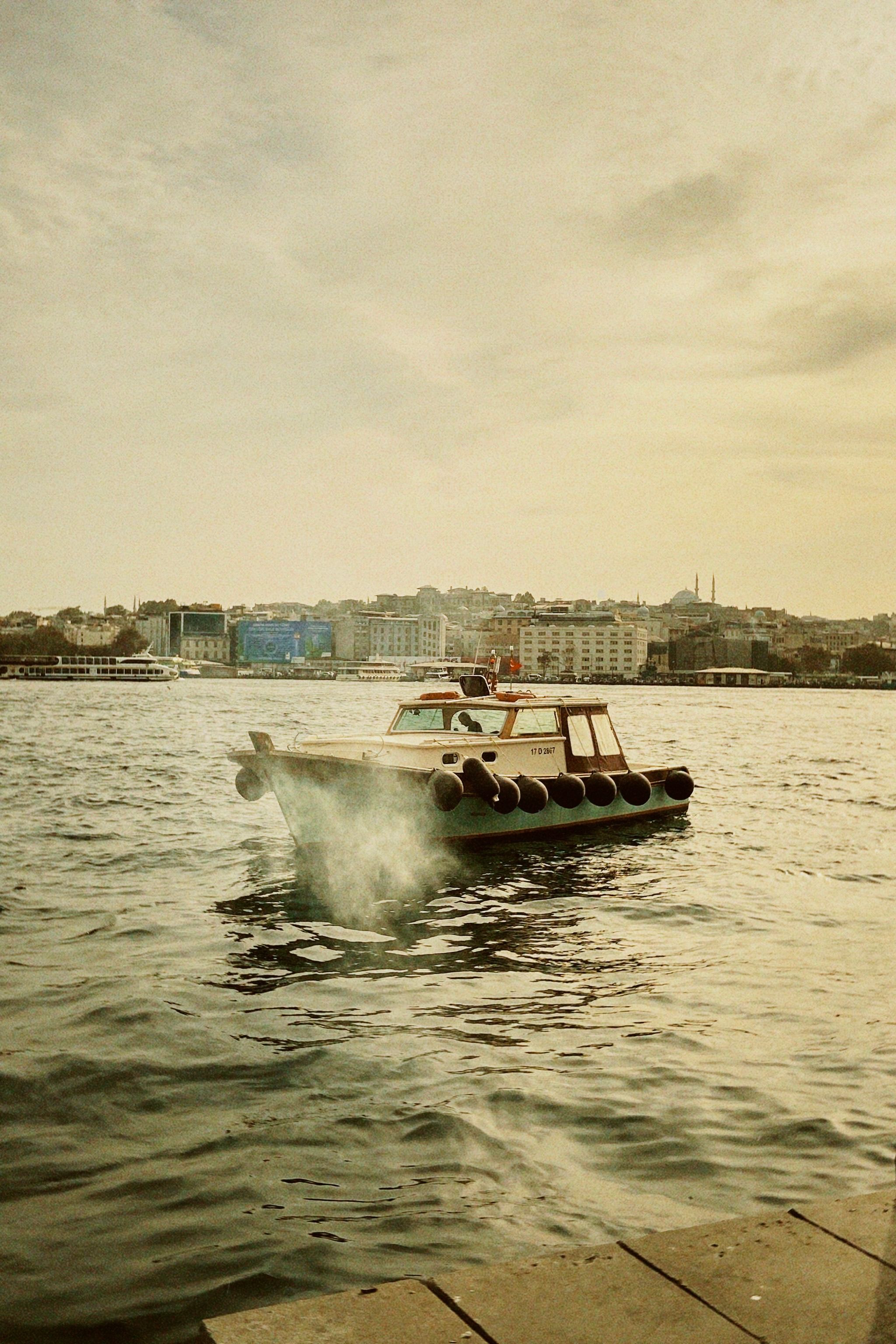 Motorboat on Sea Shore in Istanbul · Free Stock Photo