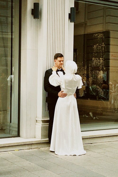 Gratis lagerfoto af brudekjole, bryllupsfotografering, elegance