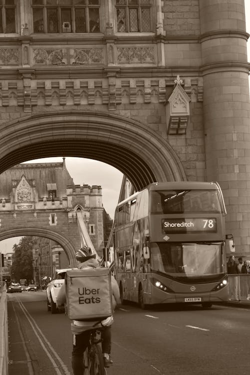 伦敦市中心, 倫敦, 红色巴士 的 免费素材图片