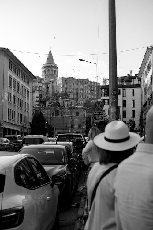 Pedestrians on the Streets of Istanbul, Turkey 