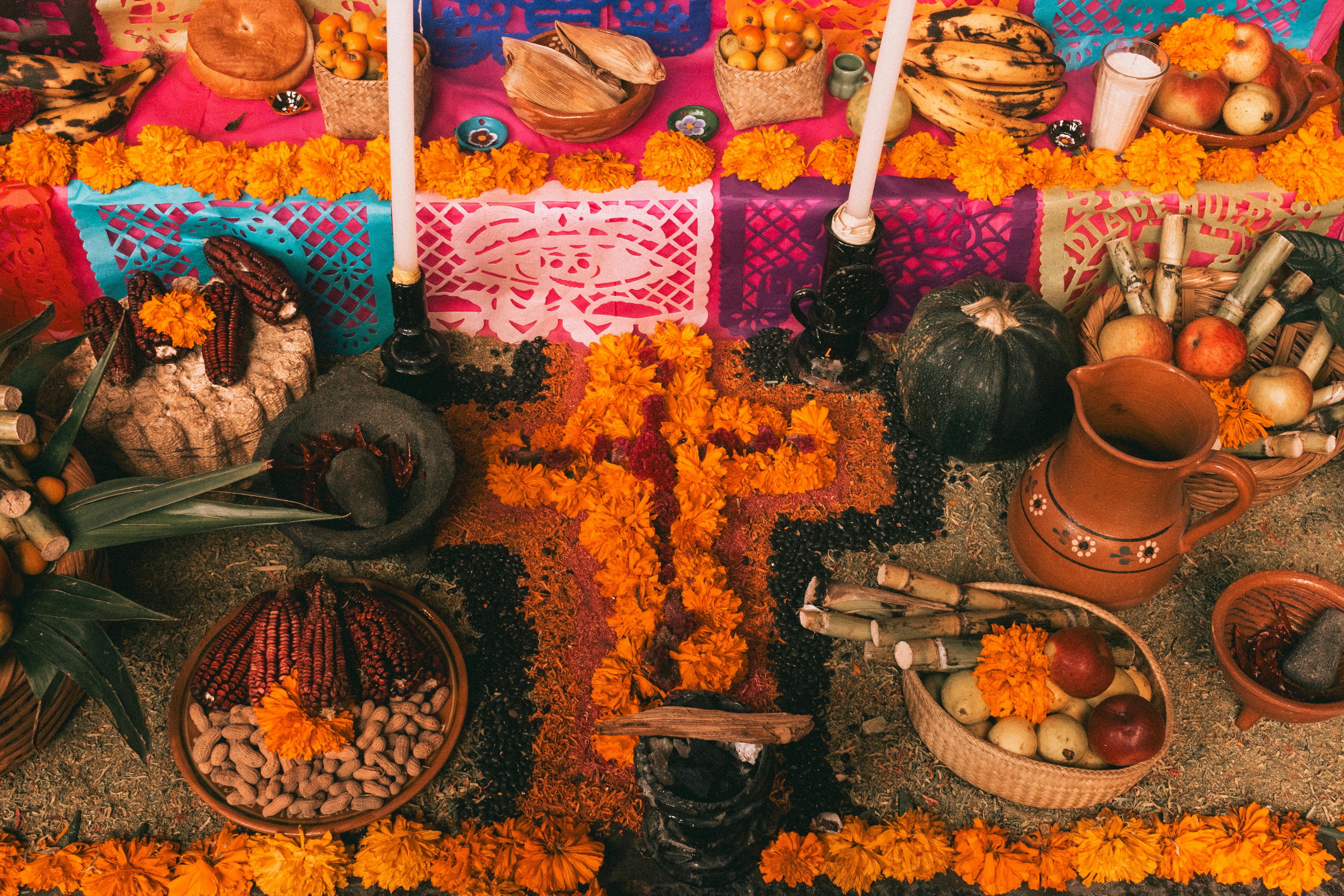 Ofrenda de día de muertos en