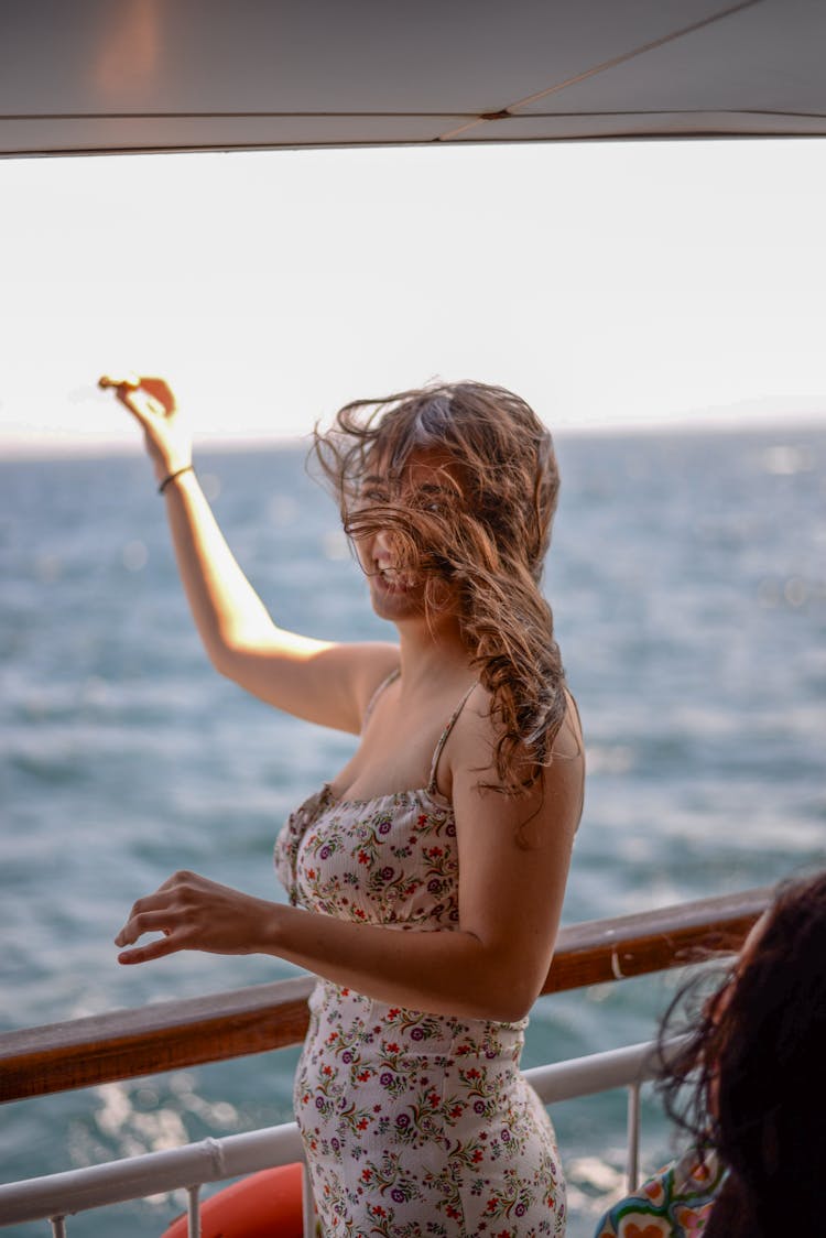 Woman On Ferry