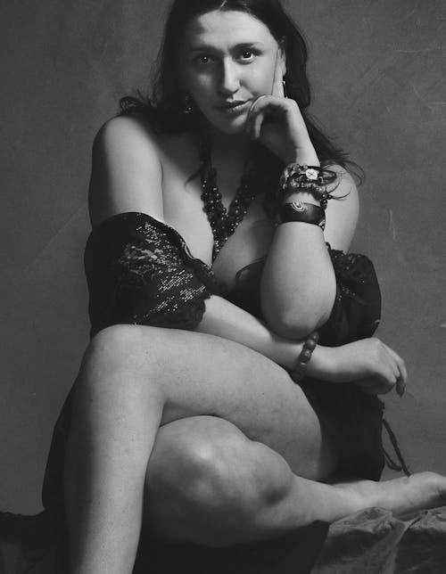 Model Posing in Black and White