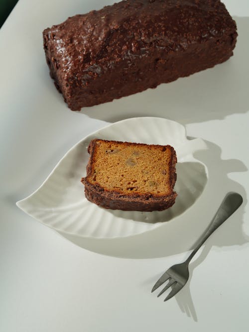 Free A Slice of Chocolate Cake Stock Photo