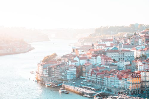 Buildings in Sunlight in Porto 