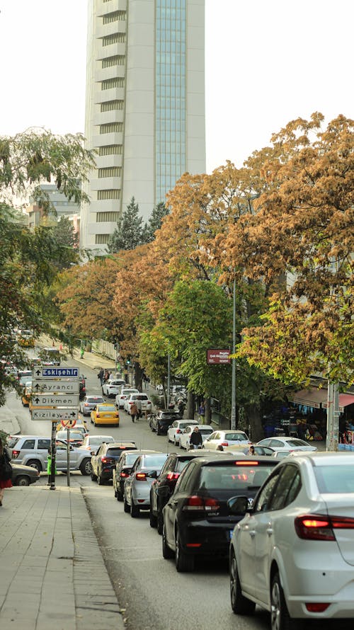 Imagine de stoc gratuită din autoturisme, blocaje de trafic, drum