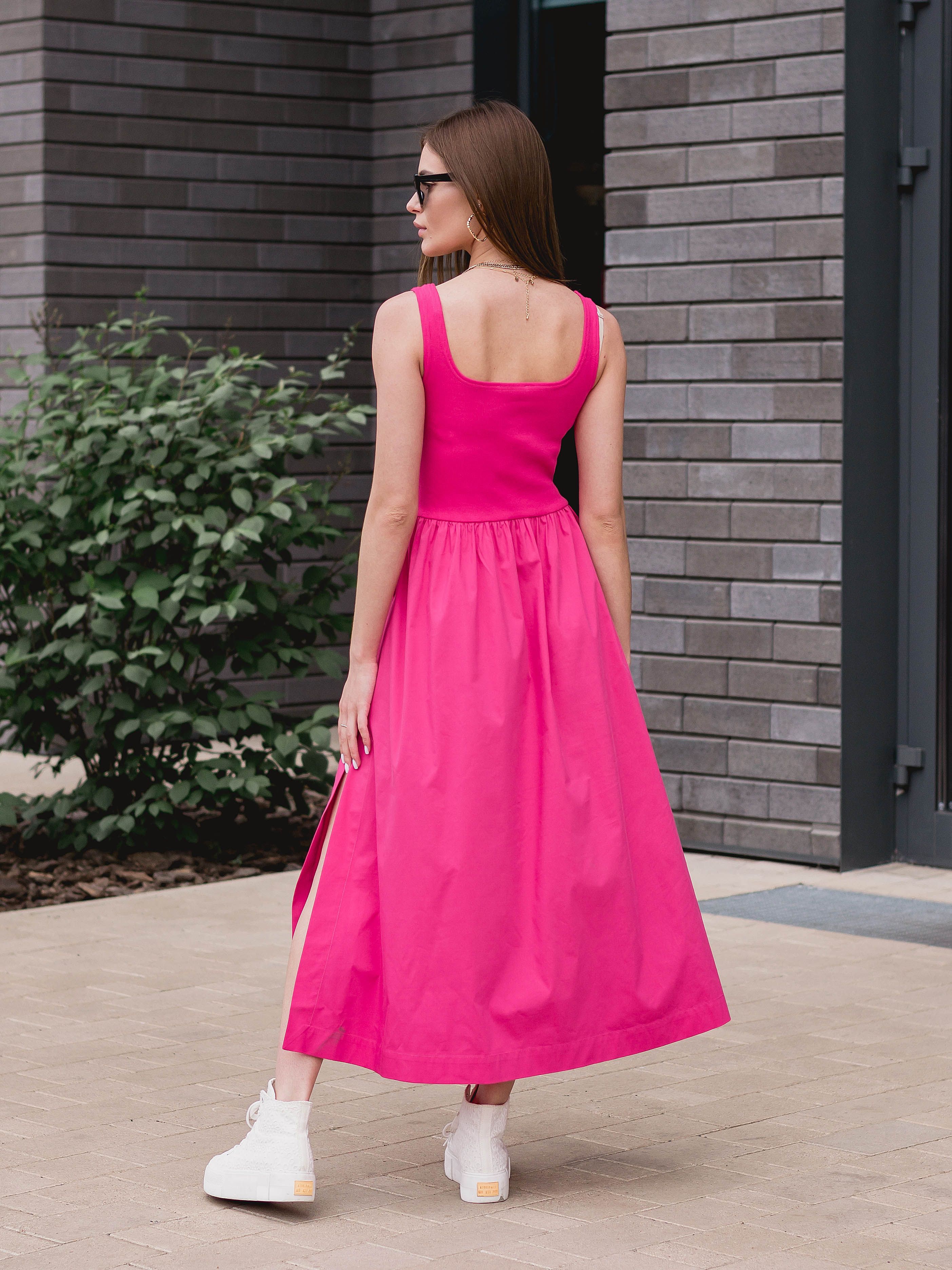 A Woman Wearing a Pink Dress · Free Stock Photo