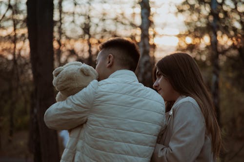 Parents with Their Baby in Forest