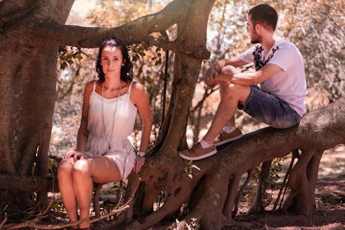 Free stock photo of couple, modeling, sun