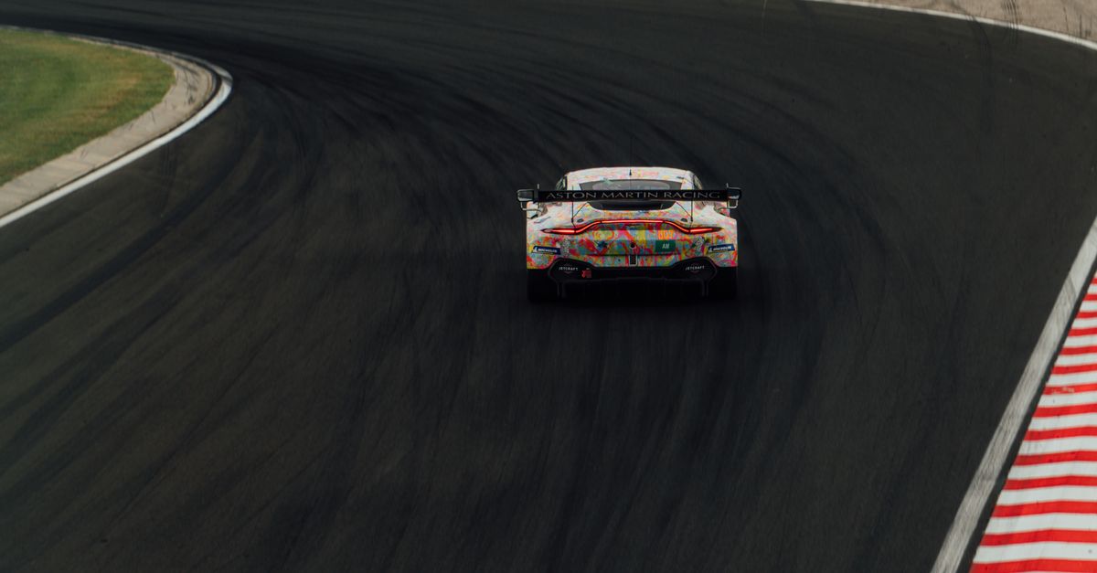 Open Racing Pic Aston Martin Vantage GT3 Racing on the Track at the International GT ...