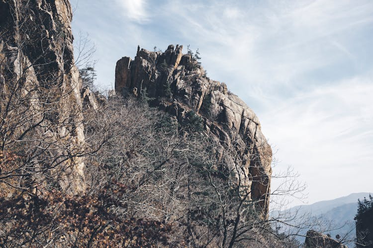 Rocky Hill In A Valley 