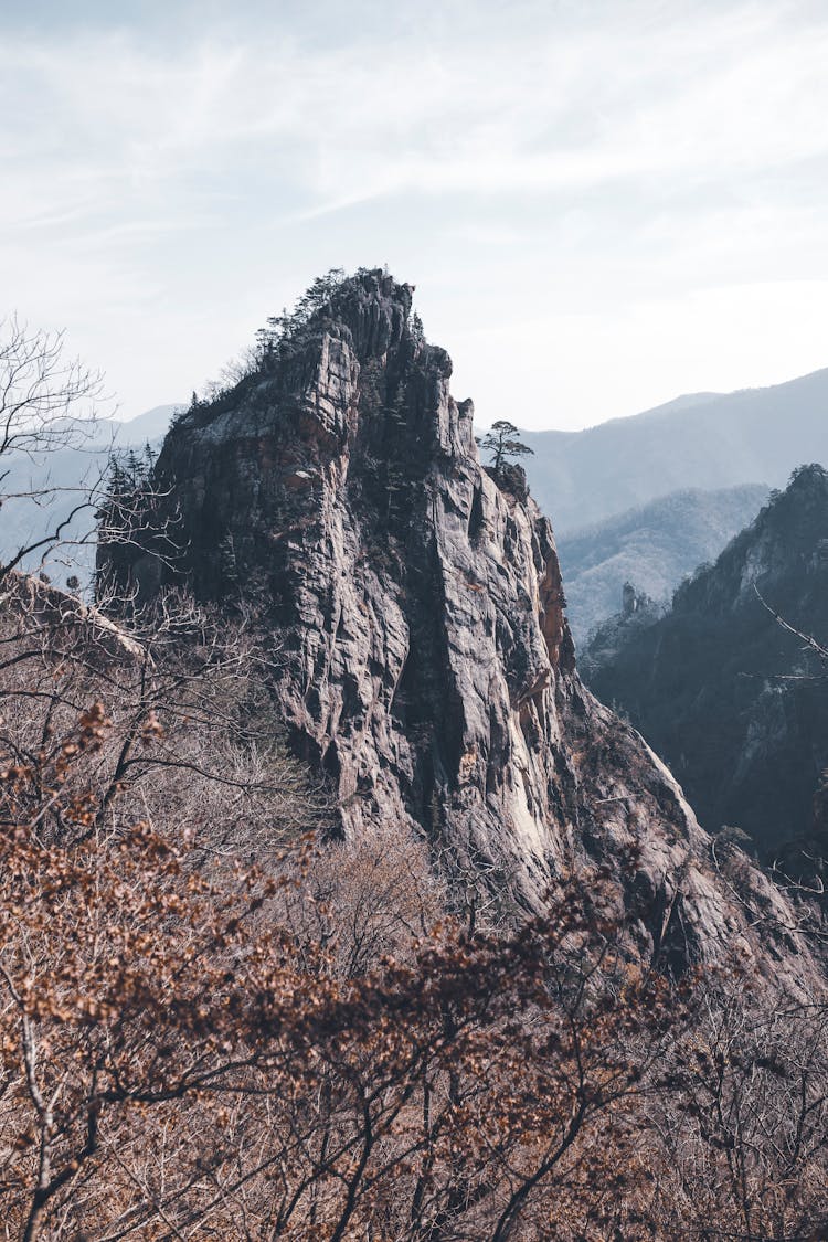 Rocky Hill In A Valley 