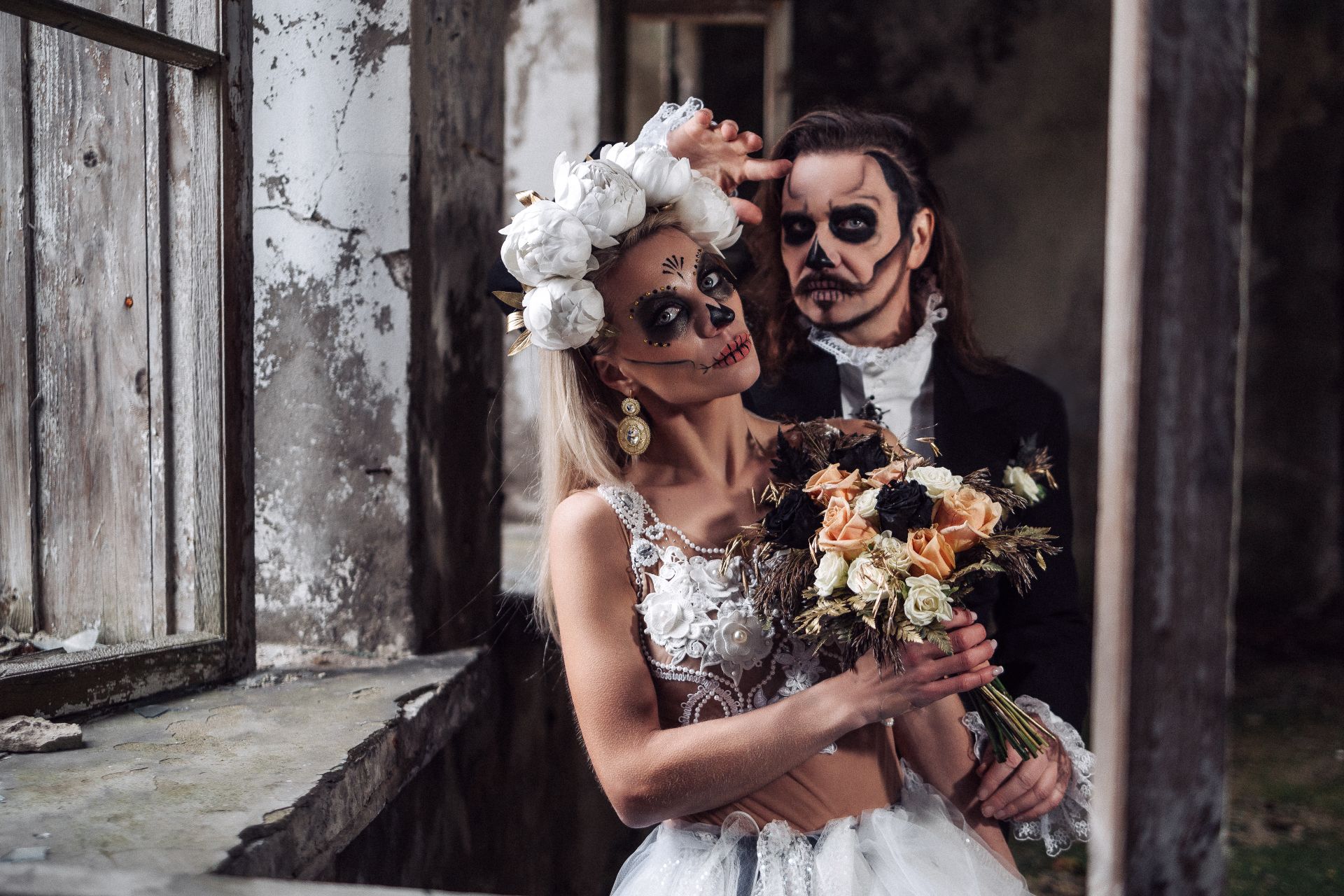 Undead Newlyweds in a Haunted House